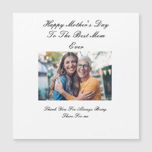 Snygg Anpassningsbar Photo Mors dag Card Magnetisk Inbjudningskort