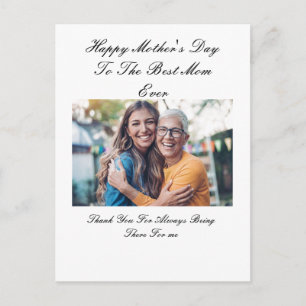 Snygg Anpassningsbar Photo Mors dag Card Vykort