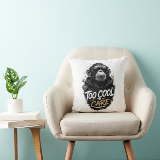 Snygg apa med solglasögon T-shirt | För snygg för Kudde