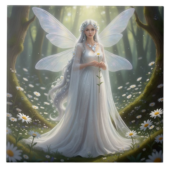 Snygg April Diamond Fairy Kakelplatta (Framsidan)
