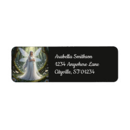 Snygg April Diamond Fairy Returadress Etikett