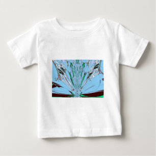 Snygg Aqua Blue Blommigt Motif Art Tröja