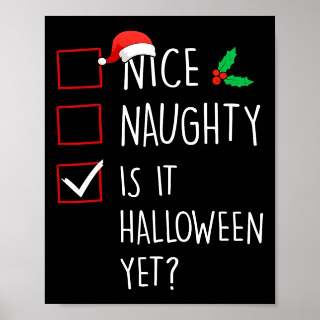 Snygg, är det Halloween än julfamiljen? Poster (Framsidan)