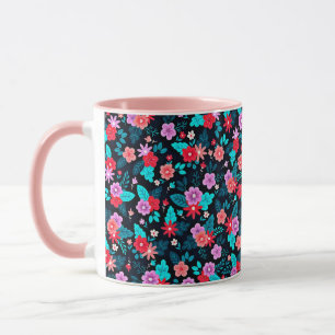 Snygg Arrangemang Ditsy-Blommönster-56576 Mugg