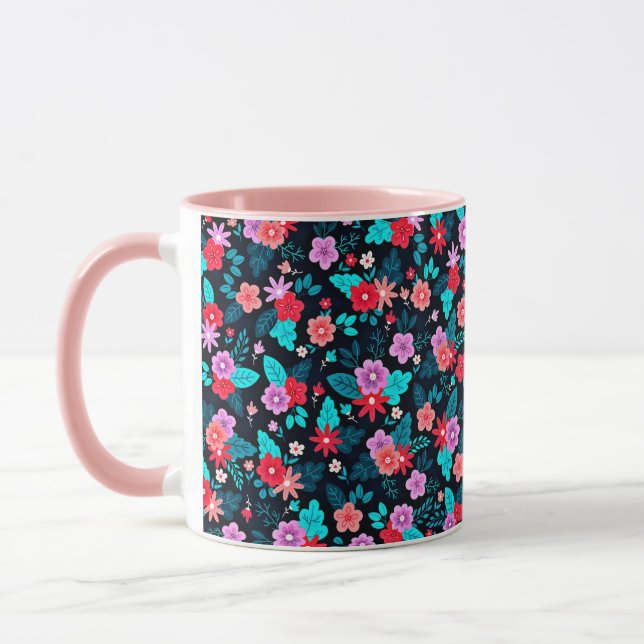 Snygg Arrangemang Ditsy-Blommönster-56576 Mugg (Vänster)