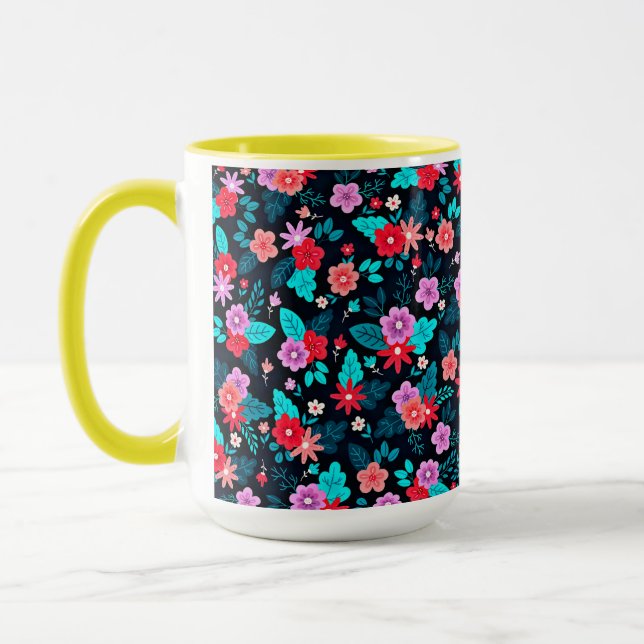 Snygg Arrangemang Ditsy-Blommönster-56576 Mugg (Vänster)