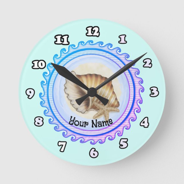 Snygg årstidsklocka rund klocka (Framsida)