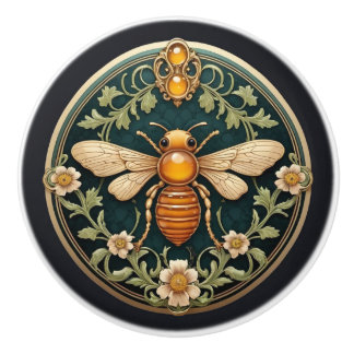 Snygg Art nouveau Bee Knopp