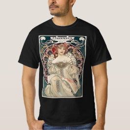 Snygg Art nouveau Woman i Paris T Shirt