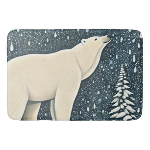 Snygg artisk Polar Bear Badrumsmatta