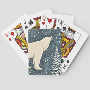 Snygg artisk Polar Bear Casinokort