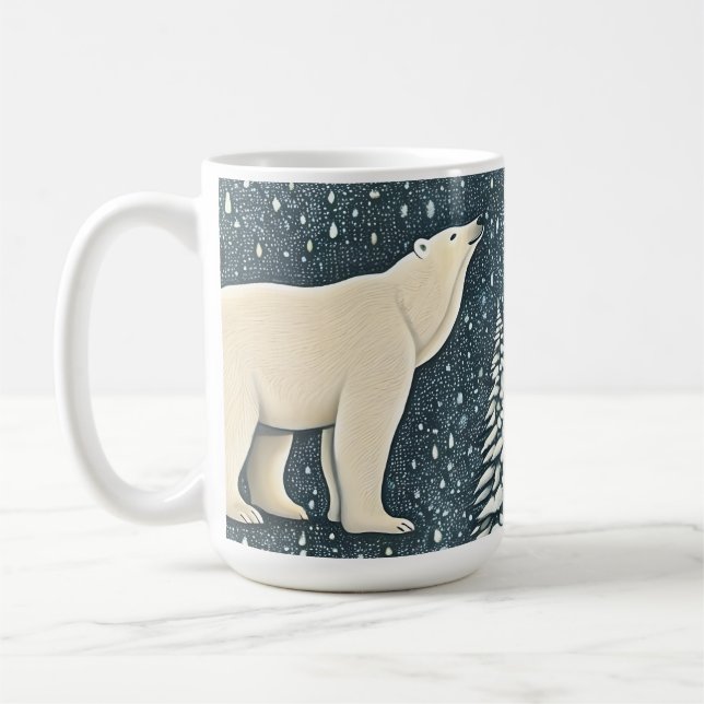 Snygg artisk Polar Bear Kaffemugg (Vänster)