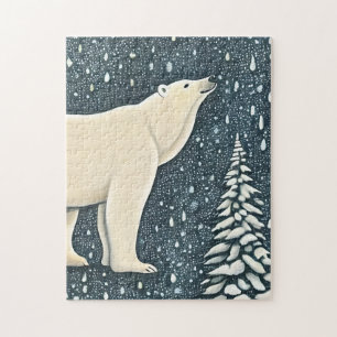 Snygg artisk Polar Bear Pussel
