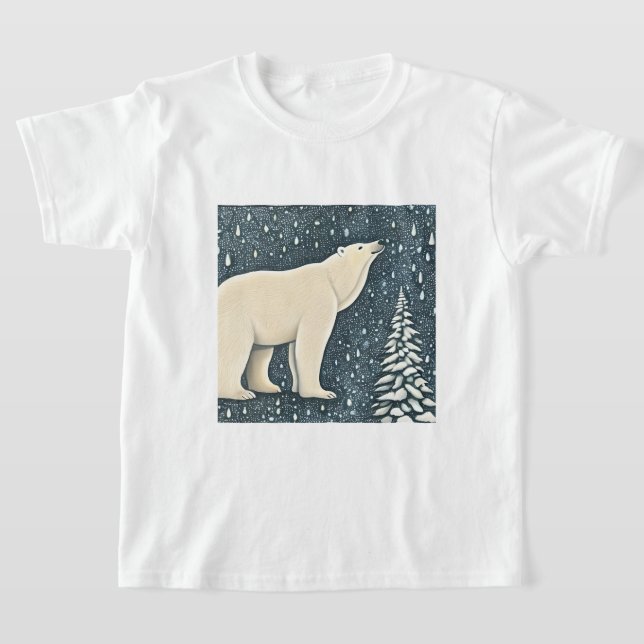 Snygg artisk Polar Bear T Shirt (Laydown)