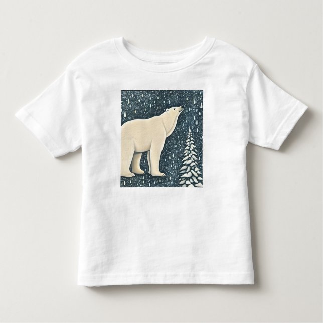 Snygg artisk Polar Bear T Shirt (Framsida)