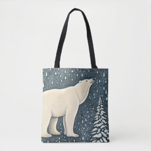 Snygg artisk Polar Bear Tygkasse