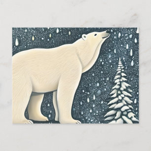 Snygg artisk Polar Bear Vykort