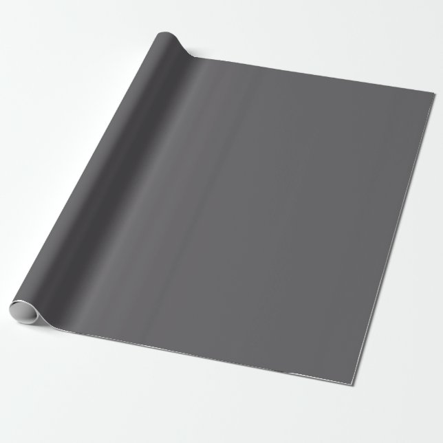 Snygg askig mörkgrå färgklick  presentpapper (Utrullad)