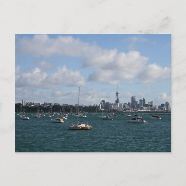 Snygg Auckland Skyline Vykort (Framsida)