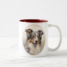 Snygg Australian shepherd Två-Tonad Mugg
