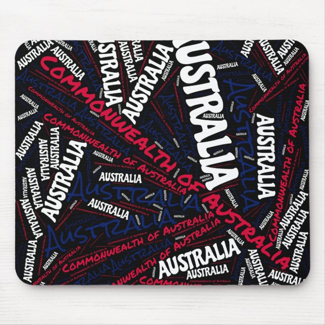 Snygg Australien Flagga Patriotic Färg Musmatta (Framsidan)