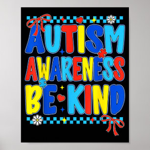 Snygg autismmedvetenhet var snäll mot lärare kvinn poster