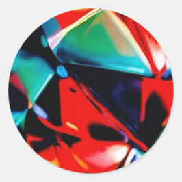 Snygg  av Färg Runt Klistermärke