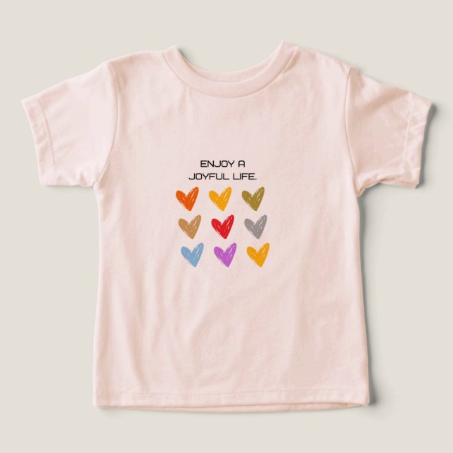 Snygg Baby T-Shirt Söt Grafisk Spädbarn Bekväm (Design Framsida)