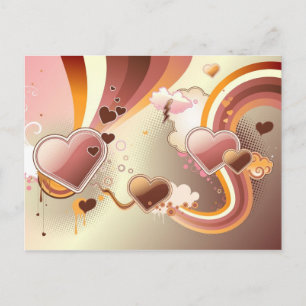 Snygg bakgrundsdesign vykort