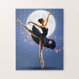 Snygg Ballerina Dancing av Moonlight Pussel