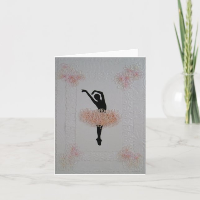 Snygg Ballerina på Pointe! Anteckningskort (Framsida)