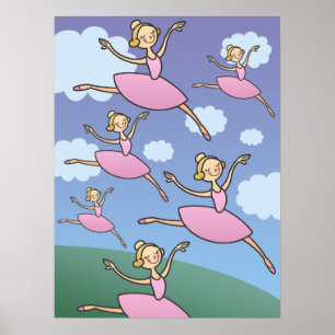 Snygg Ballerinas Skriv ut Poster