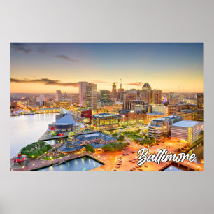 Snygg Baltimore, Maryland, Förenade Stater Poster