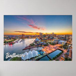Snygg Baltimore, Maryland, Förenade Stater Poster