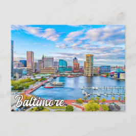 Snygg Baltimore, Maryland, Förenade Stater Vykort