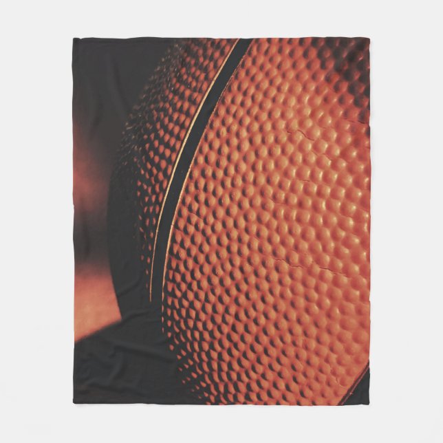Snygg basketboll fleecefilt (Framsidan)