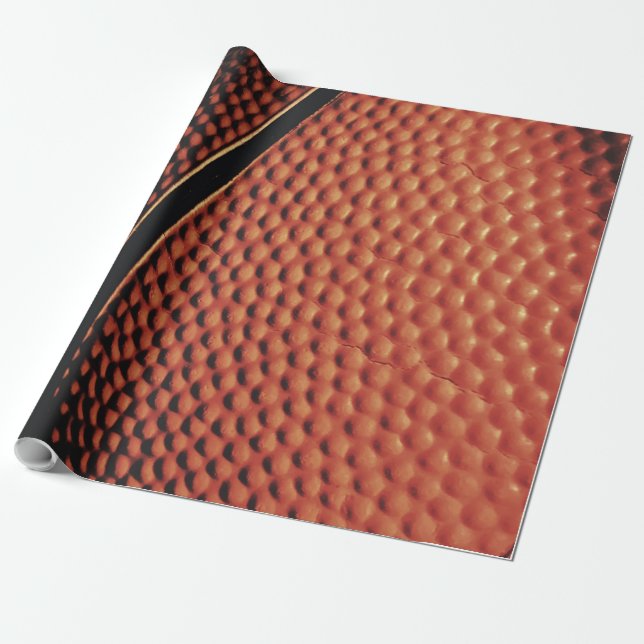 Snygg basketboll presentpapper (Utrullad)
