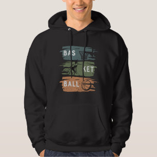 Snygg basketdesign med 3 färger hoodie