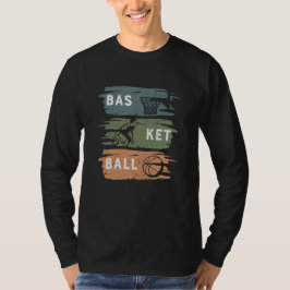 Snygg basketdesign med 3 färger t shirt