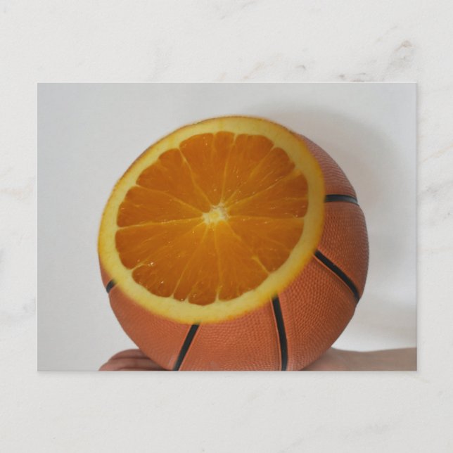 Snygg basketdesign vykort (Framsida)