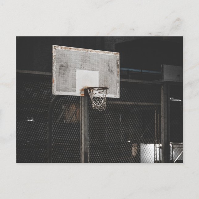 Snygg basketdesign vykort (Framsida)