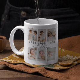 Snygg Bästa Pappa Någonsin 6 Foto Kaffemugg
