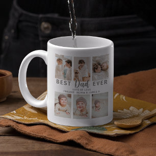 Snygg Bästa Pappa Någonsin 6 Foto Kaffemugg