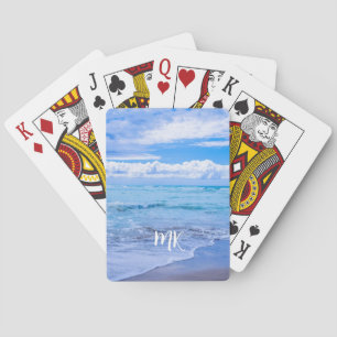Snygg Beach Scene Blå himmel-anpassad Casinokort