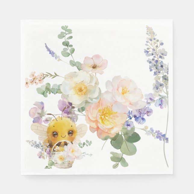 Snygg Bee Napkins Pappersservett (Framsidan)