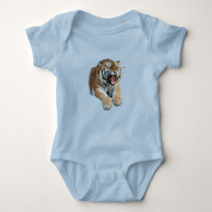 Snygg Bengal Tiger Ansikte och Teth Photo T Shirt