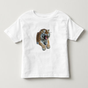 Snygg Bengal Tiger Ansikte och Teth Photo T Shirt