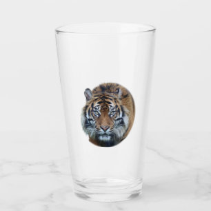 Snygg Bengal Tiger Ansikte Photo Glaskopp