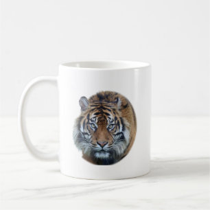Snygg Bengal Tiger Ansikte Photo Kaffemugg