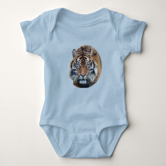 Snygg Bengal Tiger Ansikte Photo T Shirt (Framsida)